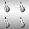 Service Caster 5 Inch 316SS Thermoplastic Rubber Swivel 1-1/4 Inch Expanding Stem Caster Set SCC-SS316EX20S514-TPRB-114-4 - alternate 4
